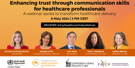 Webinar series: Enhancing trust through communication skills for healthcare professionals