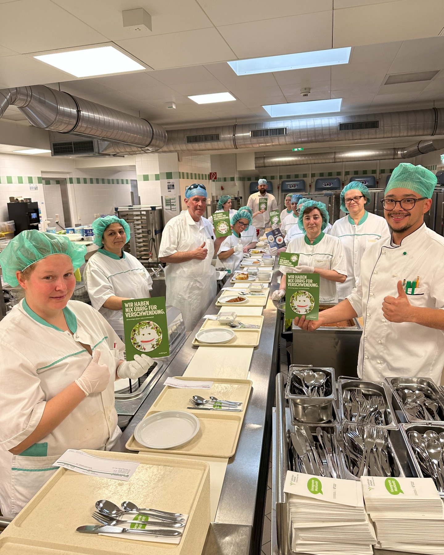 Küchenteam des Krankenhauses Göttlicher Heiland