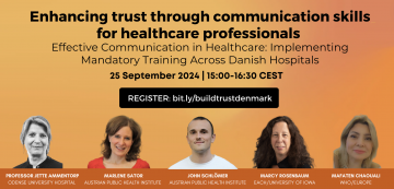 Webinar series: Enhancing trust through communication skills for healthcare professionals