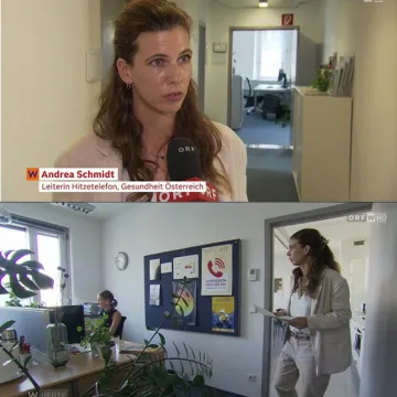© Wien heute - Vorort beim Hitzetelefon