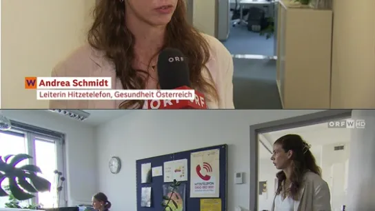 © Wien heute - Vorort beim Hitzetelefon